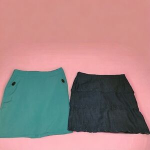 Lot Of 2 BANANA republic Worthington Women's Straight & Pencil Skirt SIZE 6